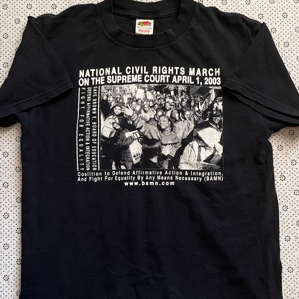 2003 National Civil Rights March On The Supreme Court April 1, 2003 Shirt